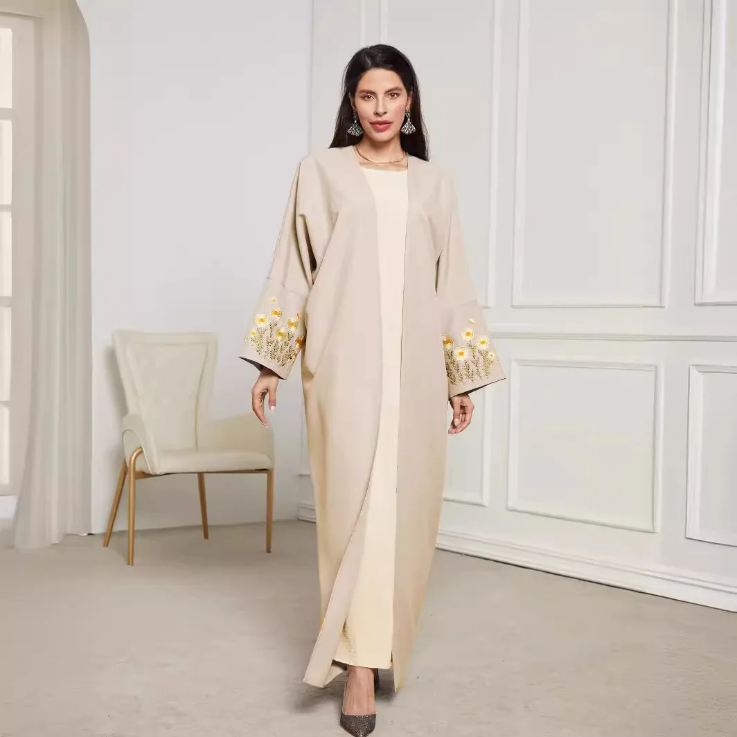 Женский повседневный модный элегантный свободный кардиган с вышивкой и длинными рукавами, Абая, женский Джалабия, 202, мусульманский, новая мода на Ближнем Востоке
Женский повседневный модный элегантный свободный кардиган с вышивкой и длинными рукавами, Абая, женский Джалабия, 202, мусульманский, новая мода на Ближнем Востоке