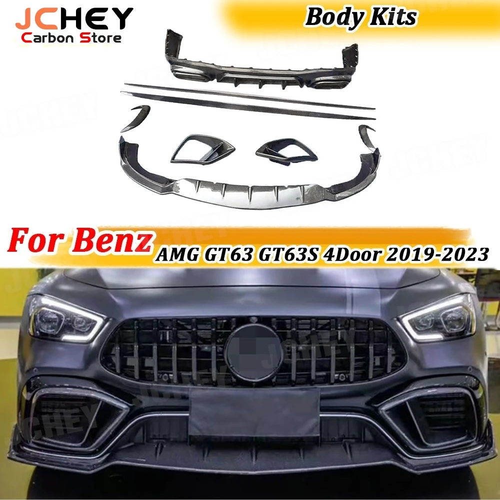 JCHEY Dry Carbon Front Bumper Lip Air Vent Rear Diffuser Rear Splitter Side Skirts For Benz For AMG GT63 GT63S 4Door 2019-2023
JCHEY Dry Carbon Front Bumper Lip Air Vent Rear Diffuser Rear Splitter Side Skirts For Benz For AMG GT63 GT63S 4Door 2019-2023