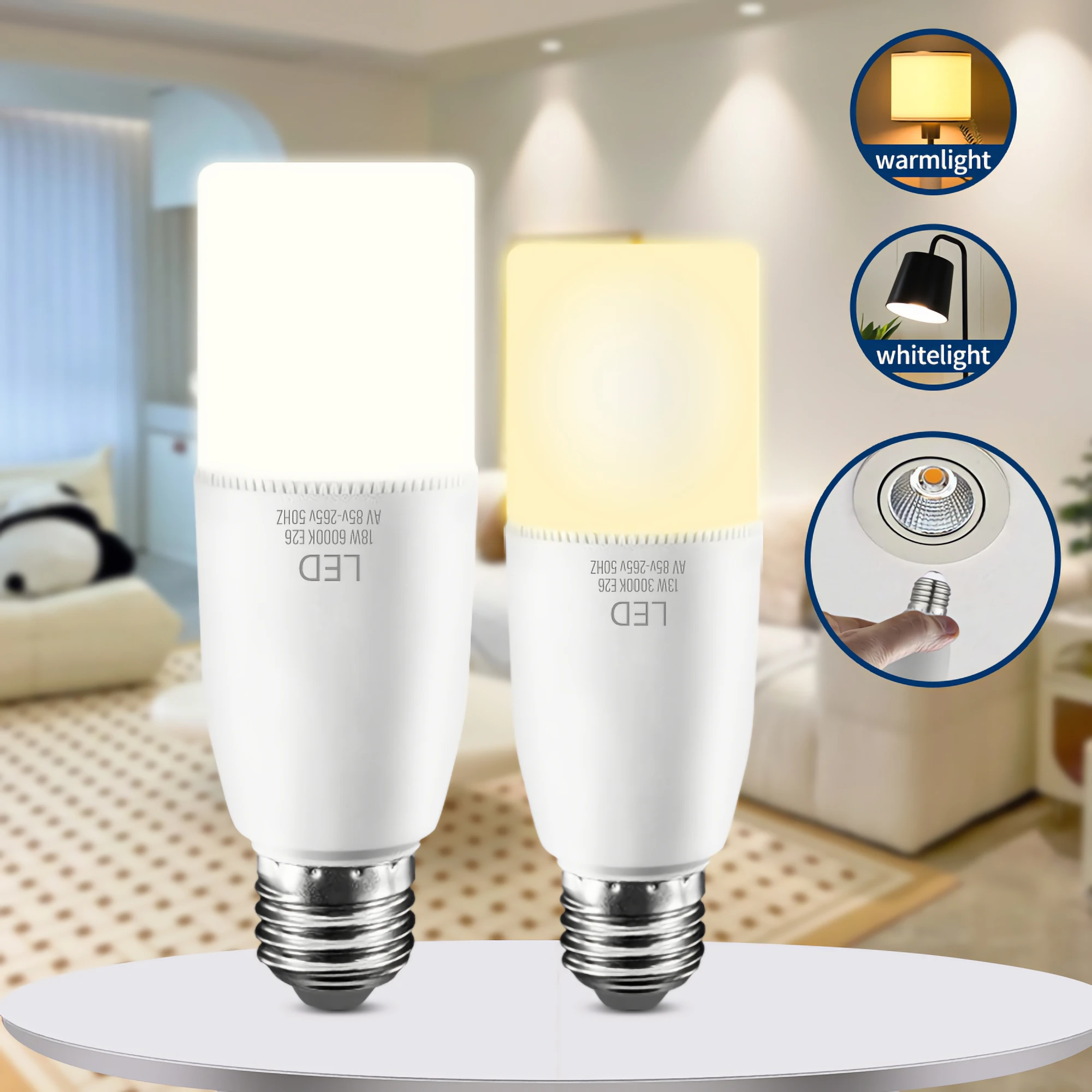 13W 18W E26 LED Bulb AC 220V Energy Saving LED Lamp for Home Directional Lighting Living Room Spotlight
13W 18W E26 LED Bulb AC 220V Energy Saving LED Lamp for Home Directional Lighting Living Room Spotlight