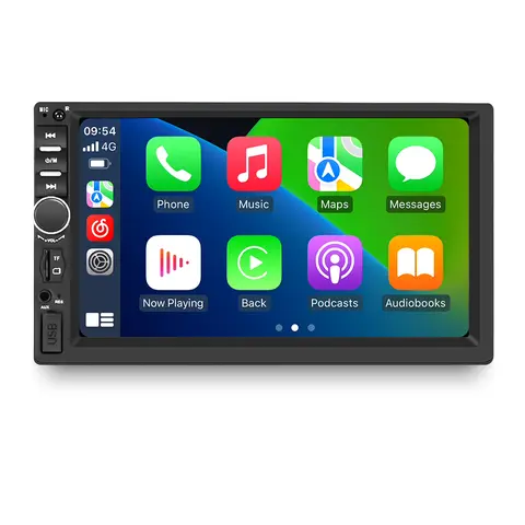 Hikity 7" Car Radio Autoradio 2 Din Touch Screen Car Audio Multimedia Player Audio Stereo Bluetooth Support Mirror-Link Rear