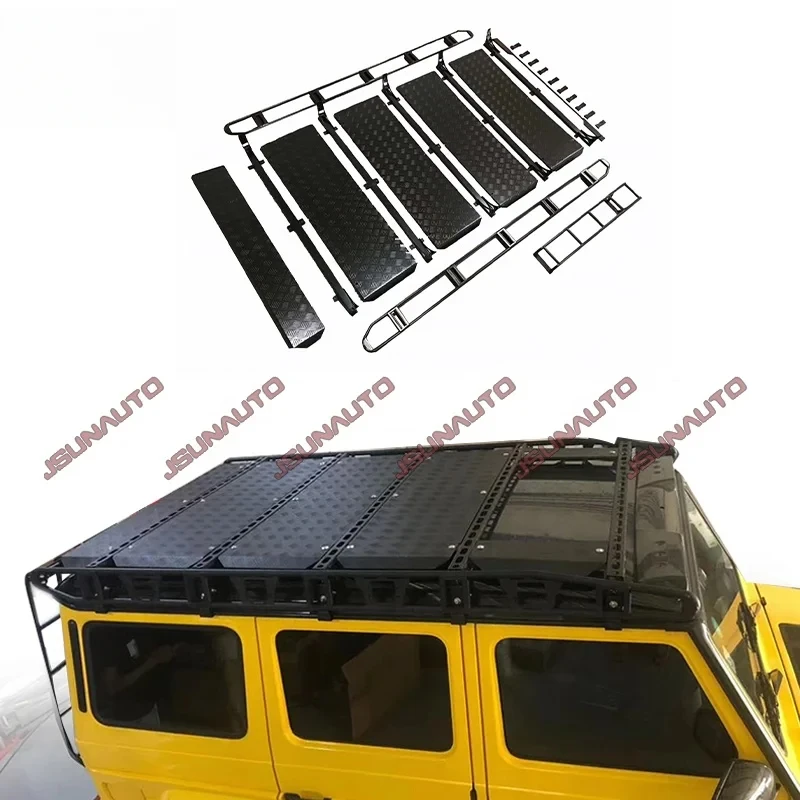 High Quality Off-Road Style Car Luggage Rack With Ladder For Benz G Class W464 W463 G63 G500 G350 Roof Luggage Carrier
High Quality Off-Road Style Car Luggage Rack With Ladder For Benz G Class W464 W463 G63 G500 G350 Roof Luggage Carrier