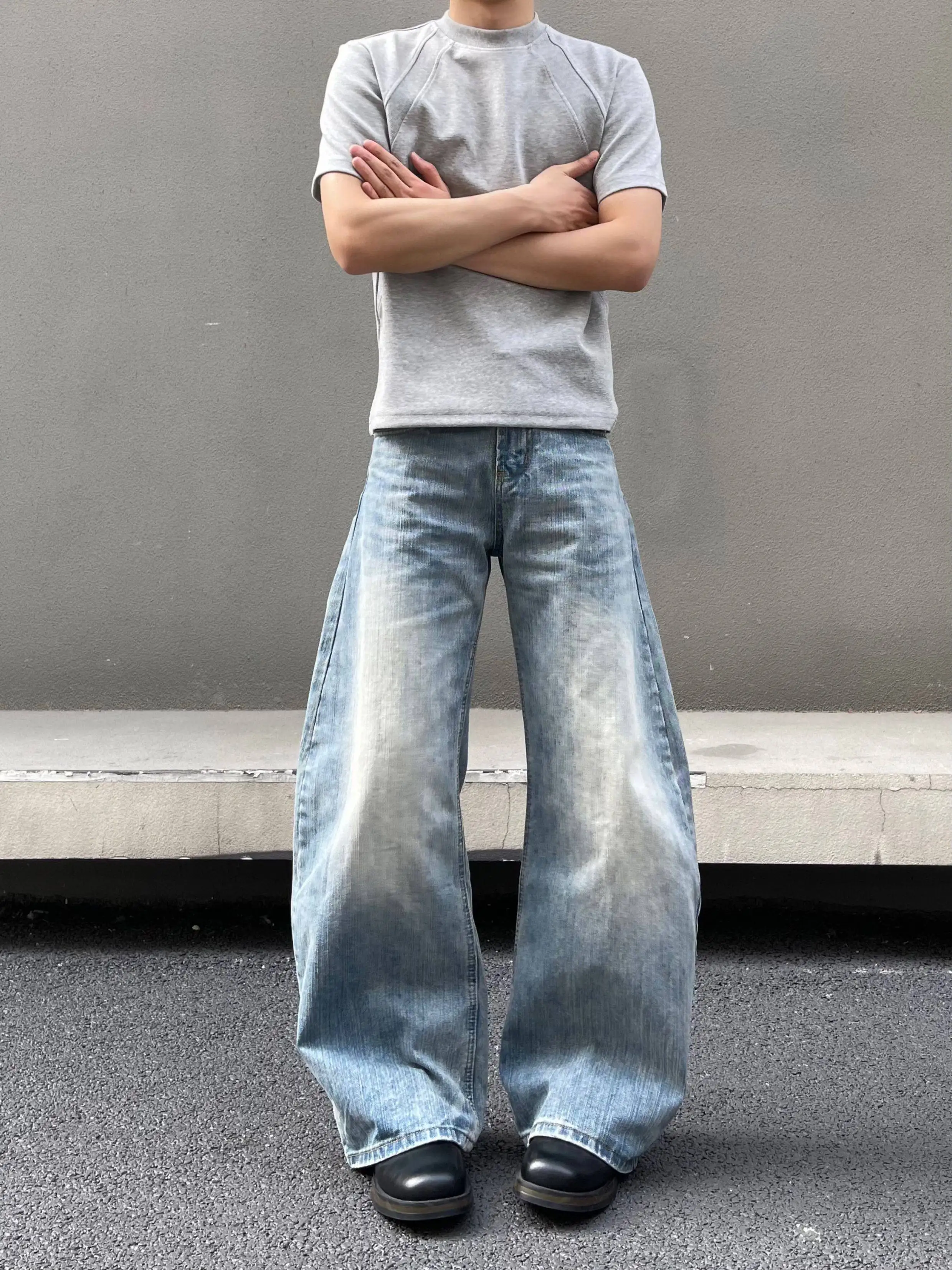 Cleanfit American High Street Men's Loose Wide Leg Casual Jeans Knife Distressed Denim Youthful Wear All Seasons
Cleanfit American High Street Men's Loose Wide Leg Casual Jeans Knife Distressed Denim Youthful Wear All Seasons