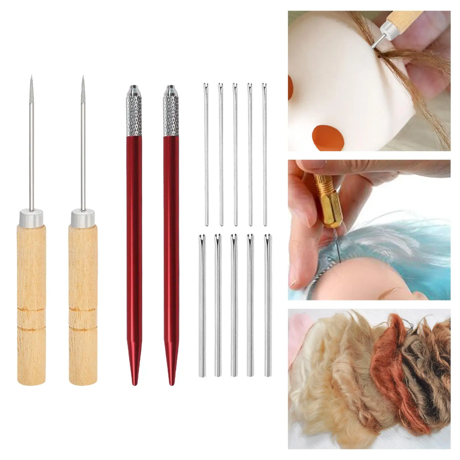 Doll Hair Rooting Tools , Rooting Tools ,10 ,2 Holders ,2 Awls ,Doll Making Kits ,for Hair ,
Doll Hair Rooting Tools , Rooting Tools ,10 ,2 Holders ,2 Awls ,Doll Making Kits ,for Hair ,