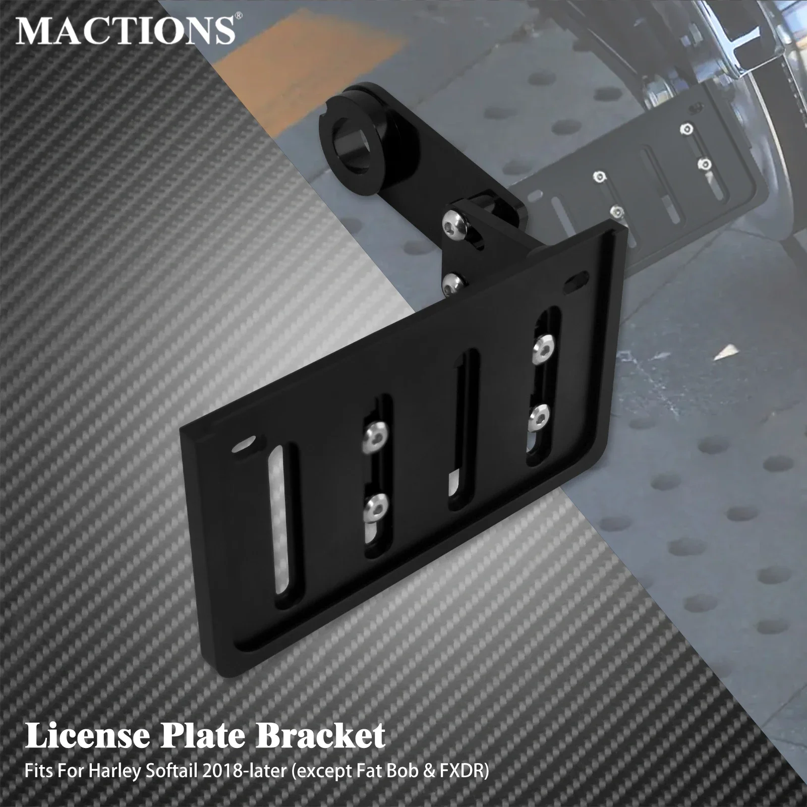 Licence Plate Holder Motorcycle Rear Mount Support Frame Side Mount For Harley Softail Breakout Fat Boy Slim Deluxe 2018-Later
Licence Plate Holder Motorcycle Rear Mount Support Frame Side Mount For Harley Softail Breakout Fat Boy Slim Deluxe 2018-Later