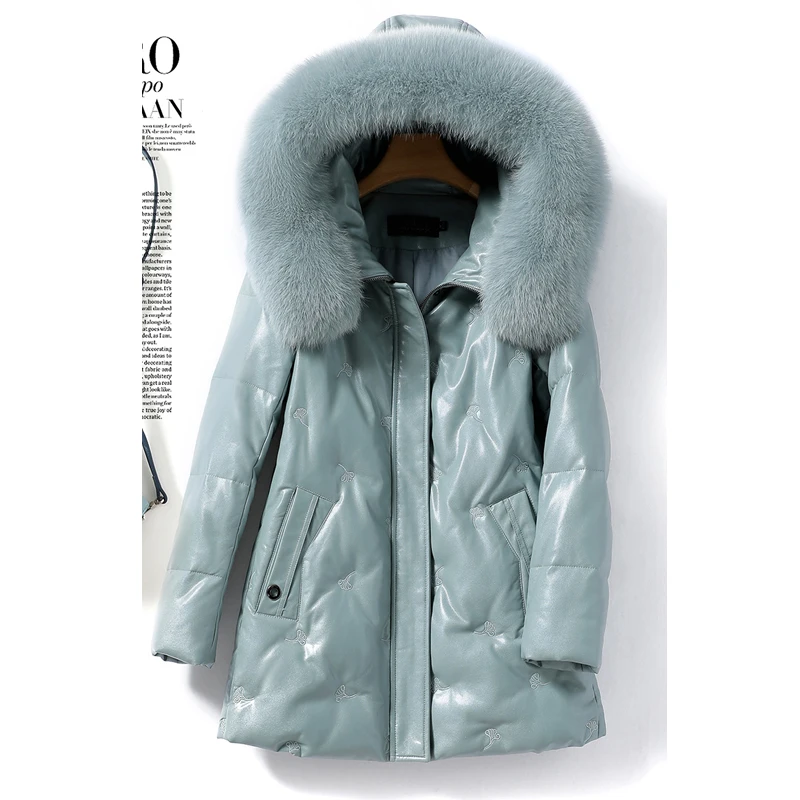 M-5XL Women's Down Jacket Mid-length Hooded Natural Fox Fur Collar Ladies Sheepskin White Duck Down Thick Warm Windproof Coats
M-5XL Women's Down Jacket Mid-length Hooded Natural Fox Fur Collar Ladies Sheepskin White Duck Down Thick Warm Windproof Coats