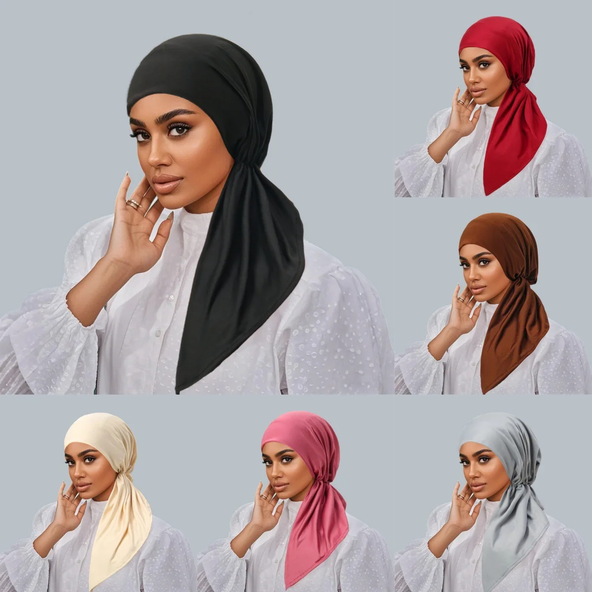 Women Pre-Tied Turban Cap Muslim Hijab Cancer Chemo Hat Cover Hair Loss Head Scarf Wrap Strech Bandana Headscarf Solid Colors
Women Pre-Tied Turban Cap Muslim Hijab Cancer Chemo Hat Cover Hair Loss Head Scarf Wrap Strech Bandana Headscarf Solid Colors