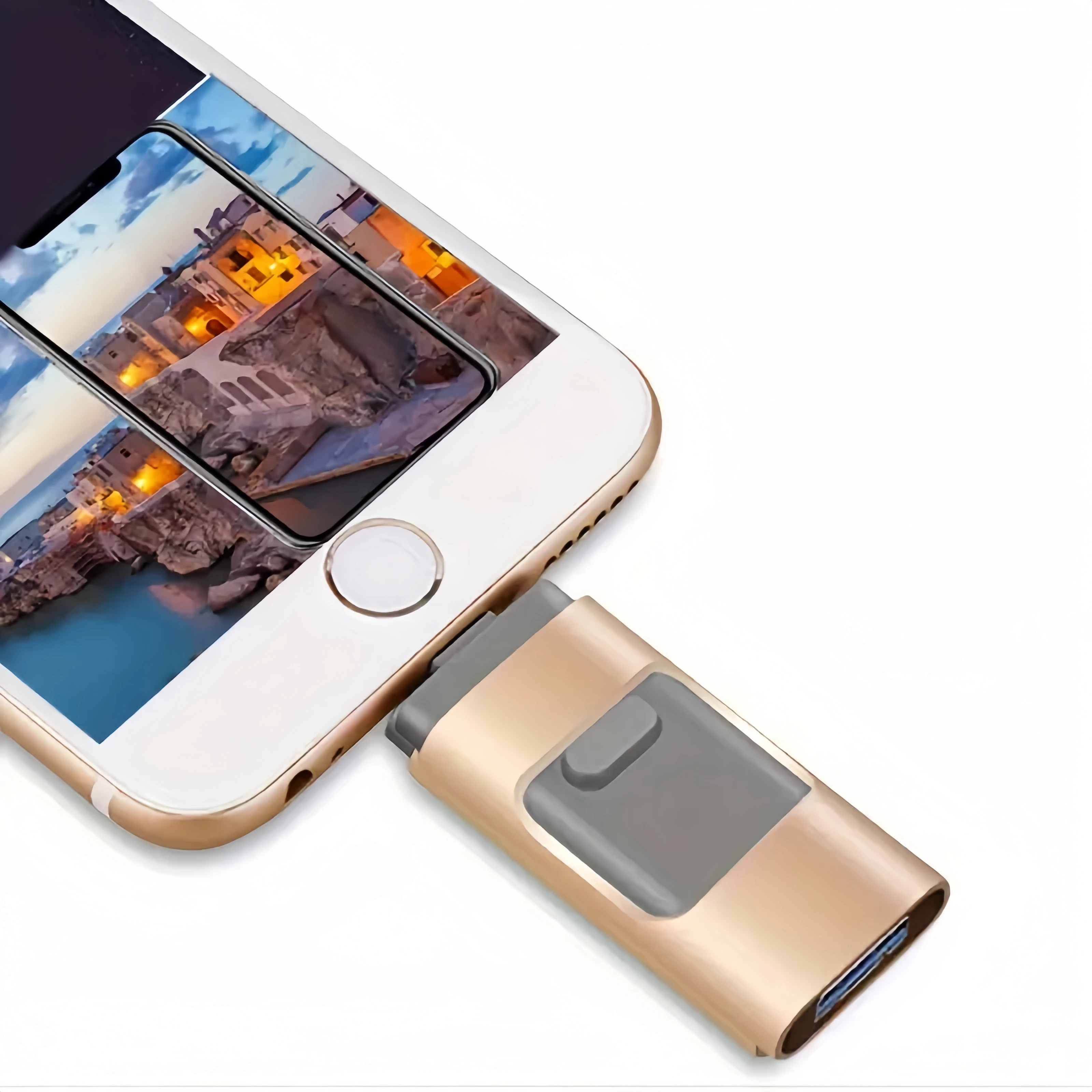 Ultra-Fast 4-in-1 Flash Drive Memory Stick USB 3.0 Type-C OTG for iPhone Photo Stick Pen Drive 64GB 128GB 256GB
Ultra-Fast 4-in-1 Flash Drive Memory Stick USB 3.0 Type-C OTG for iPhone Photo Stick Pen Drive 64GB 128GB 256GB