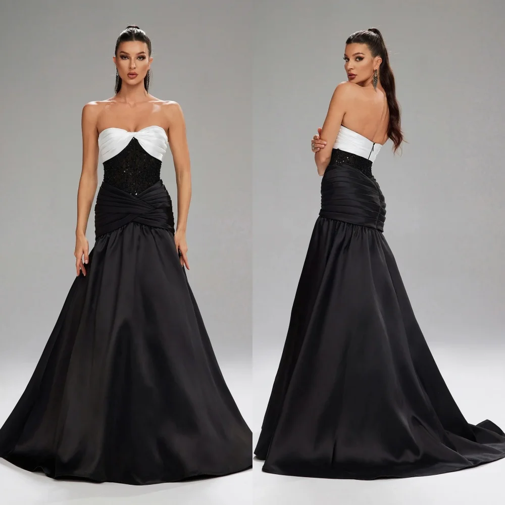 Customized Charmeuse Criss-Cross Sequined Sweetheart A-line Long Dresses Bespoke Occasion Exquisite Formal Evening
Customized Charmeuse Criss-Cross Sequined Sweetheart A-line Long Dresses Bespoke Occasion Exquisite Formal Evening