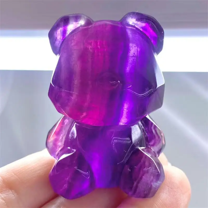 5 см натуральный цветной флюоритовый медведь, ремесла, полированная лечебная фигурка животного, украшение для дома, подарок «сделай сам», 1 шт.
5 см натуральный цветной флюоритовый медведь, ремесла, полированная лечебная фигурка животного, украшение для дома, подарок «сделай сам», 1 шт.