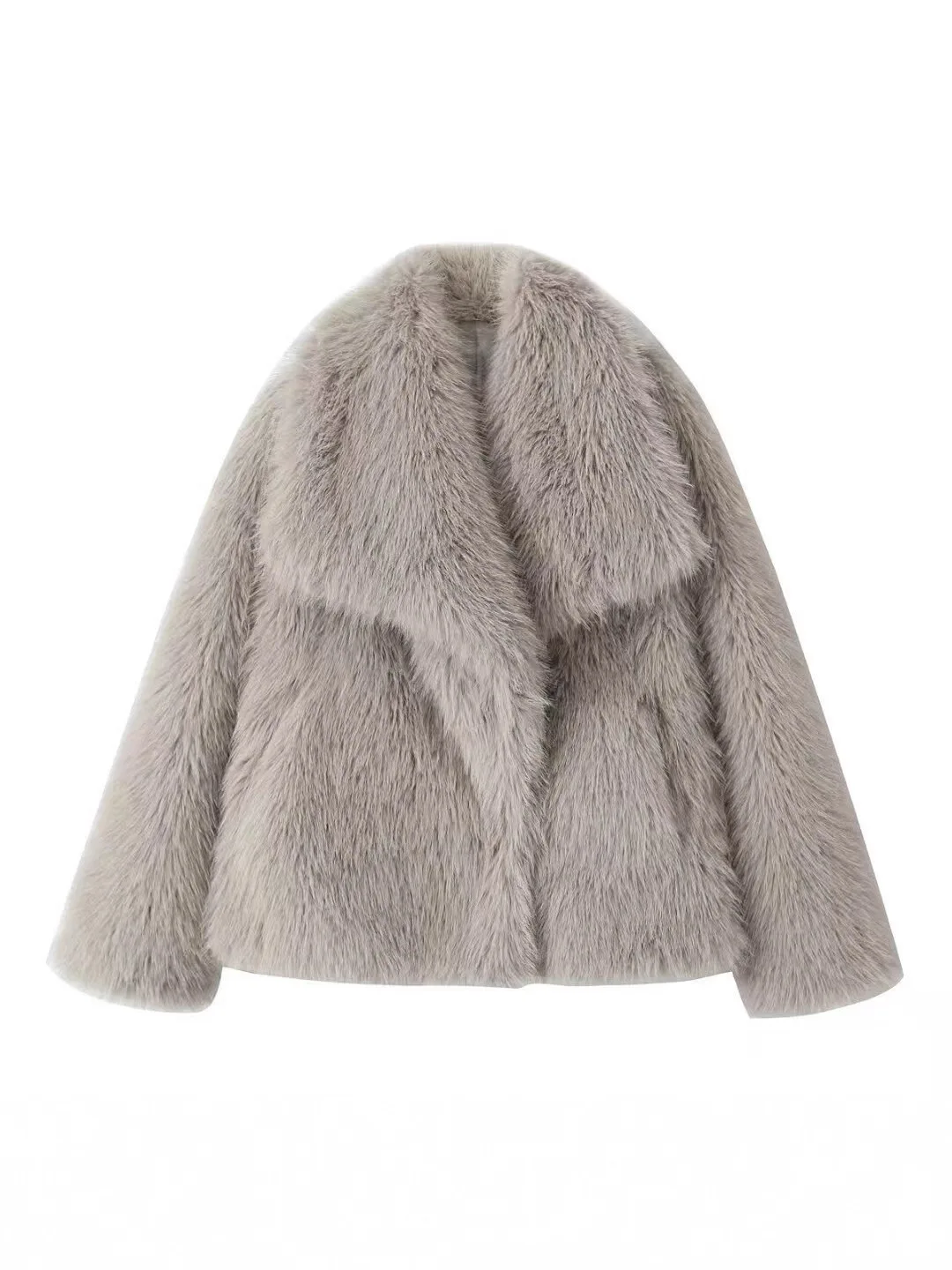 Eco Faux Fur Coat Thick Warm Oversized Fur Overcoat Wide Lapel Plush Faux Jacket Versatile English Style Women Outerwear
Eco Faux Fur Coat Thick Warm Oversized Fur Overcoat Wide Lapel Plush Faux Jacket Versatile English Style Women Outerwear