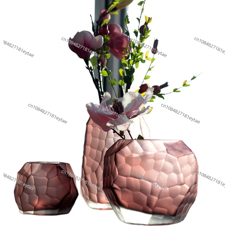 Manual Grinding Carved Glass Vase, Modern Style Tabletop Flower Vase, Wedding Home Decorative Furnishing Articles
Manual Grinding Carved Glass Vase, Modern Style Tabletop Flower Vase, Wedding Home Decorative Furnishing Articles
