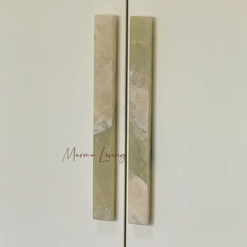 Onyx Jade Stone Pull Cabinet Natural Marble Door Handle Modern Luxury Art Handle for Wardrobe Kitchen Customization
Onyx Jade Stone Pull Cabinet Natural Marble Door Handle Modern Luxury Art Handle for Wardrobe Kitchen Customization