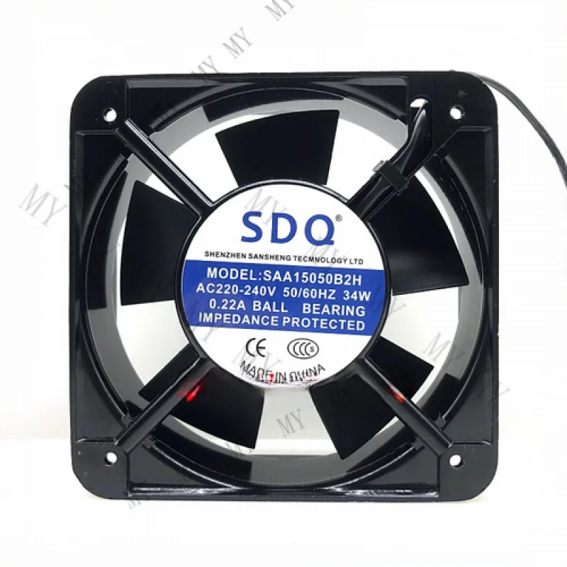TT FOR SDQ SAA15050B2H AC220V-240V 34W 0.22A 15cm Cooling Cabinet Fan
TT FOR SDQ SAA15050B2H AC220V-240V 34W 0.22A 15cm Cooling Cabinet Fan
