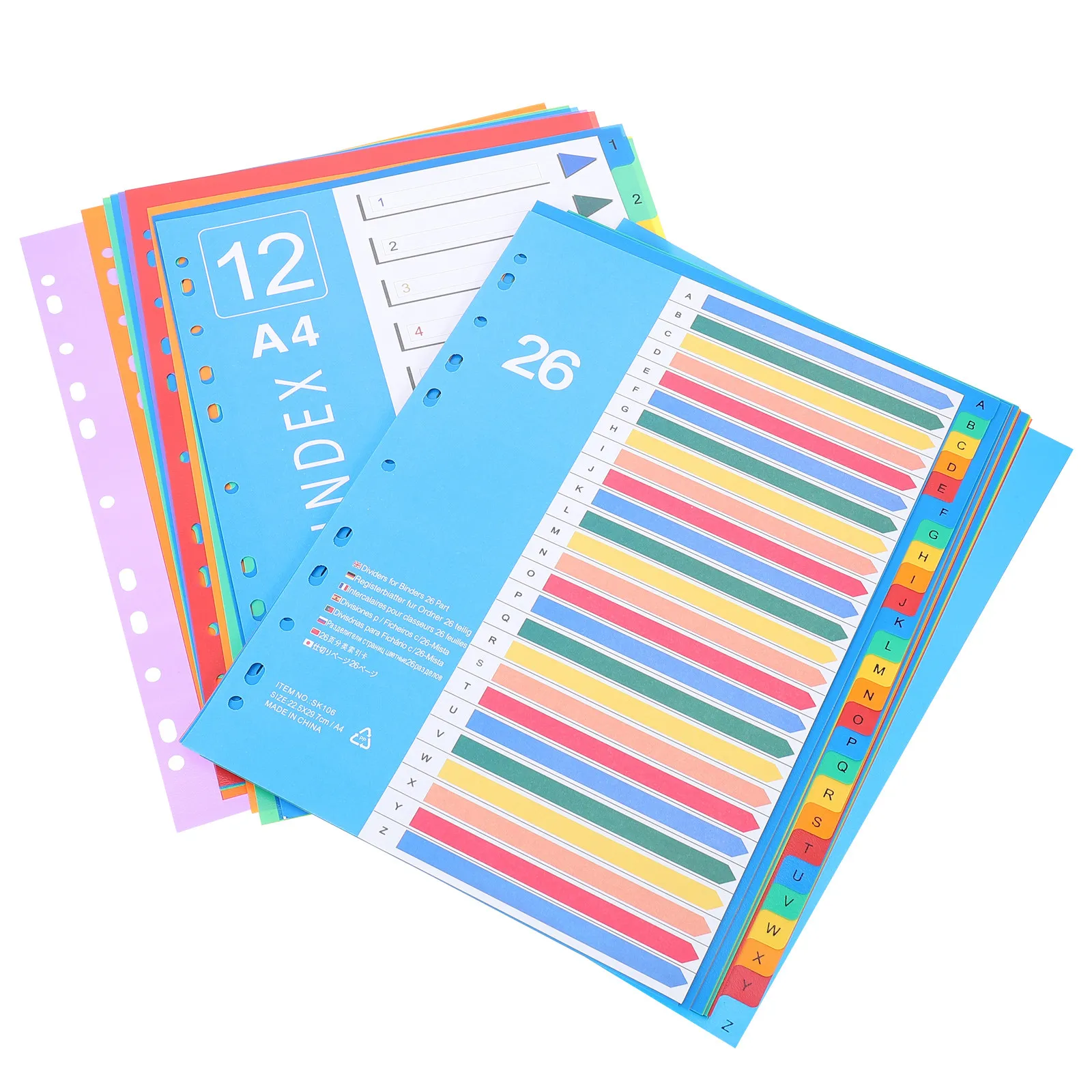 38Pcs Colored Plastic Index Dividers Loose-Leaf Tabs for Filing System Notebook Sorting Work Efficiency High-Grade Material Easy
38Pcs Colored Plastic Index Dividers Loose-Leaf Tabs for Filing System Notebook Sorting Work Efficiency High-Grade Material Easy