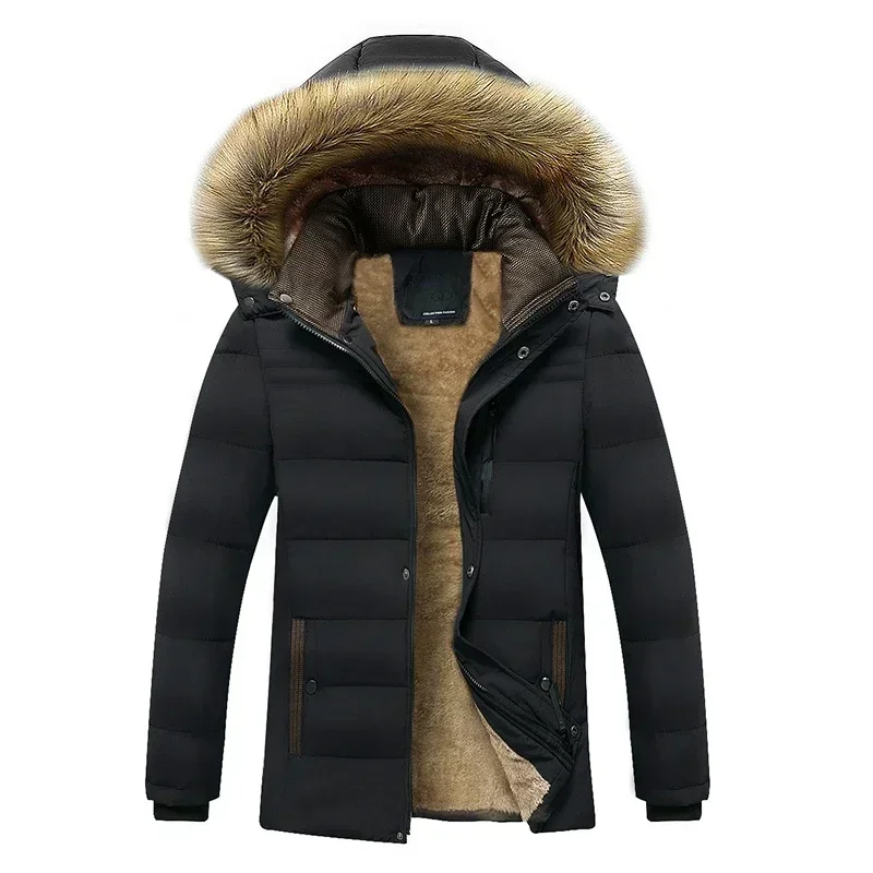 Winter New Warm Thick Fleece Parkas Men Waterproof Hooded Fur Collar Parka Jacket Coat Men Autumn Fashion Casual Parkas Men
Winter New Warm Thick Fleece Parkas Men Waterproof Hooded Fur Collar Parka Jacket Coat Men Autumn Fashion Casual Parkas Men
