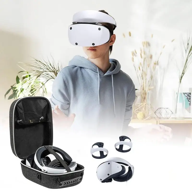 Многофункциональная портативная сумка на молнии для PSVR2, дорожная переноска с ручками и аксессуарами для хоста
Многофункциональная портативная сумка на молнии для PSVR2, дорожная переноска с ручками и аксессуарами для хоста
