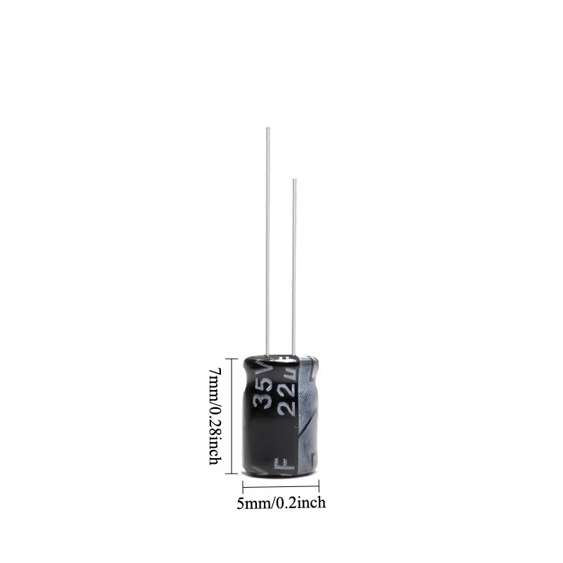 335pcs 35V 22uF Electrolytic Capacitor 105C High Temp Radial Long Life 5x7mm for Power Supply Electronics
335pcs 35V 22uF Electrolytic Capacitor 105C High Temp Radial Long Life 5x7mm for Power Supply Electronics