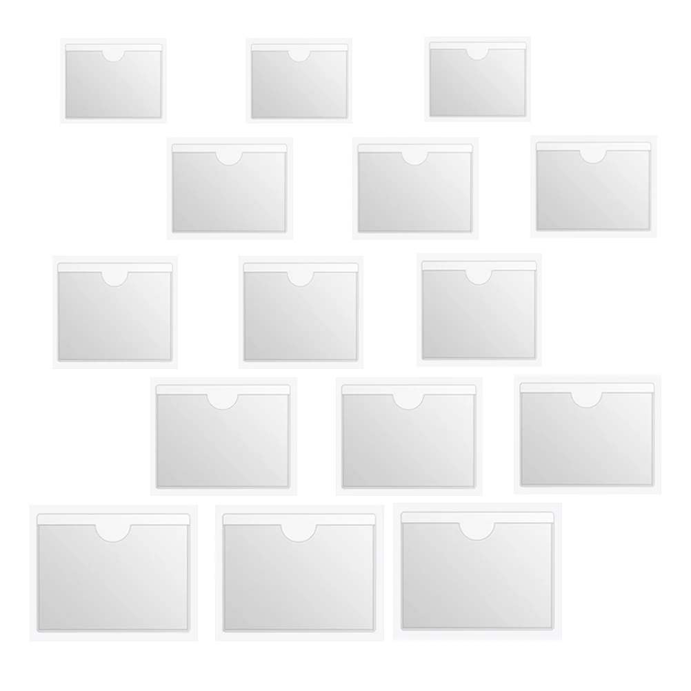 50pcs Label Bag Adhesive Card Holder Clear Shipping Pouch Pvc Pocket Index Organizer Plastic Sleeves Envelopes
50pcs Label Bag Adhesive Card Holder Clear Shipping Pouch Pvc Pocket Index Organizer Plastic Sleeves Envelopes