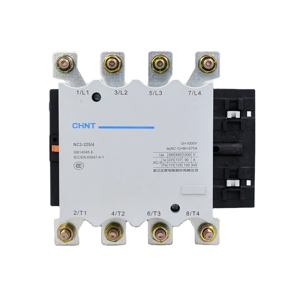 CHINT Power Contactor NC2 Series 150A 4P AC Contactor NC2-150/4 110V 127V 220V 380V
CHINT Power Contactor NC2 Series 150A 4P AC Contactor NC2-150/4 110V 127V 220V 380V
