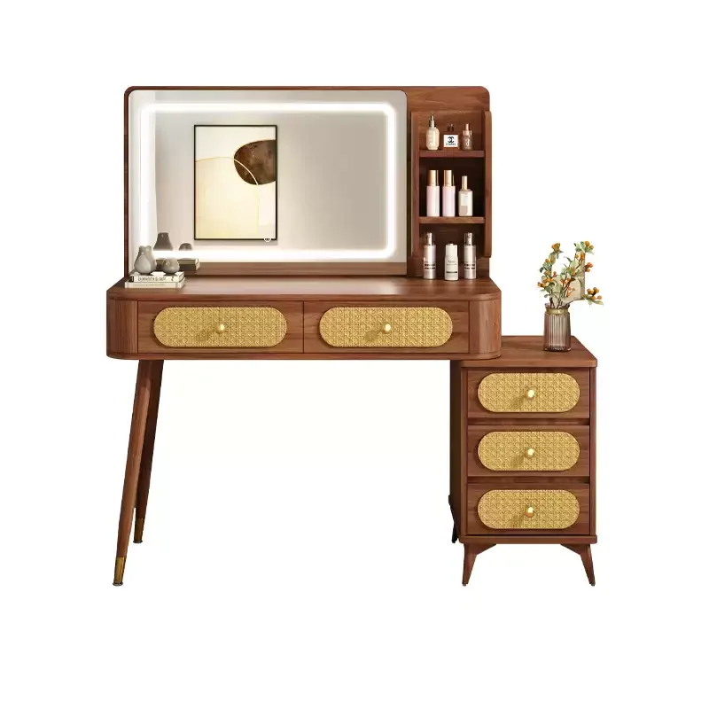 Medieval dresser bedroom modern simple 2024 new light luxury makeup table solid wood color desk and chest integrated
Medieval dresser bedroom modern simple 2024 new light luxury makeup table solid wood color desk and chest integrated