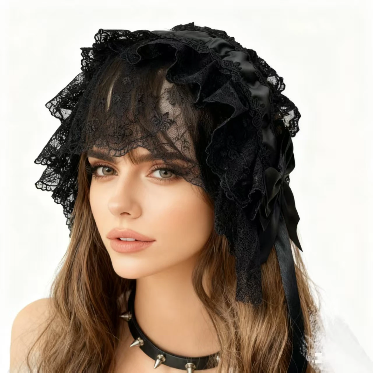 Vintage Lace Lolita Headband with Bow and Veil,Gothic Sweet Lolita Hair Accessory for Women Victorian Tea Party Cosplay Headwear
Vintage Lace Lolita Headband with Bow and Veil,Gothic Sweet Lolita Hair Accessory for Women Victorian Tea Party Cosplay Headwear