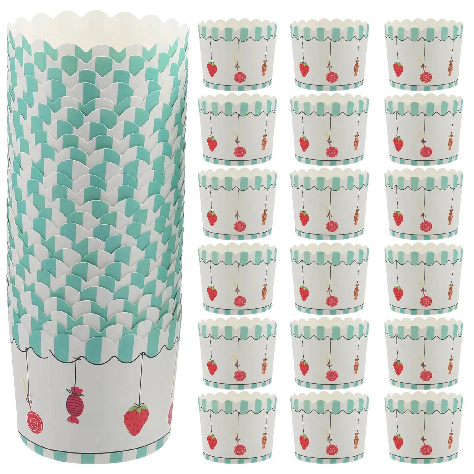 50 Pcs Paper Cake Cups Baking Variety Muffin Liners Cupcake Wrappers Mini Muffins
50 Pcs Paper Cake Cups Baking Variety Muffin Liners Cupcake Wrappers Mini Muffins