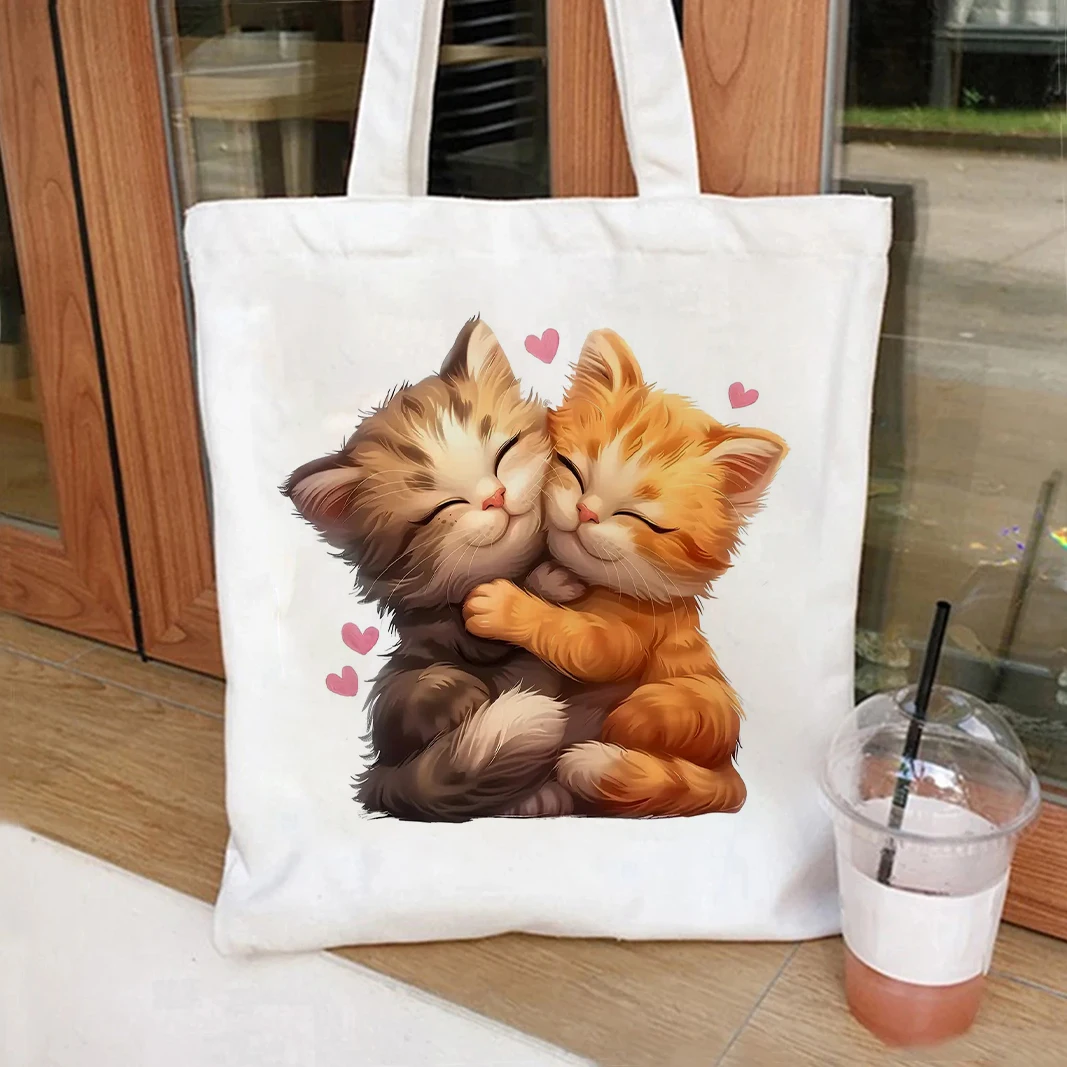 Сумка-тоут для йоги с милым котенком и принтом, большая прочная хлопковая холщовая сумка для тренировок, модная повседневная сумка для покупок
Сумка-тоут для йоги с милым котенком и принтом, большая прочная хлопковая холщовая сумка для тренировок, модная повседневная сумка для покупок