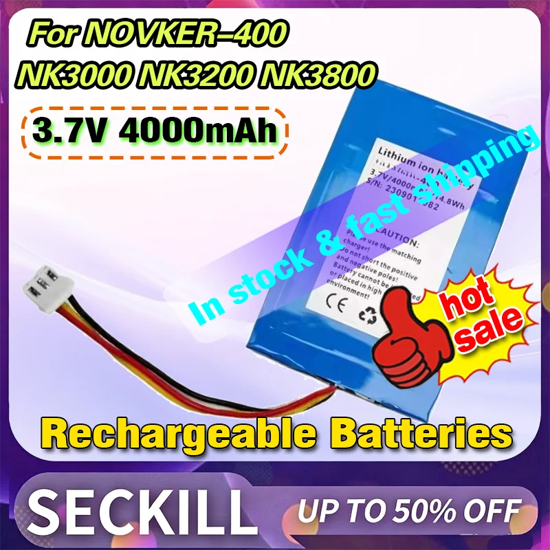 In Stock 3.7V 4000mAh for Optical Fiber Tester for NOVKER-400 NK3000 NK3200 NK3800 Built-in Rechargeable Batteries
In Stock 3.7V 4000mAh for Optical Fiber Tester for NOVKER-400 NK3000 NK3200 NK3800 Built-in Rechargeable Batteries