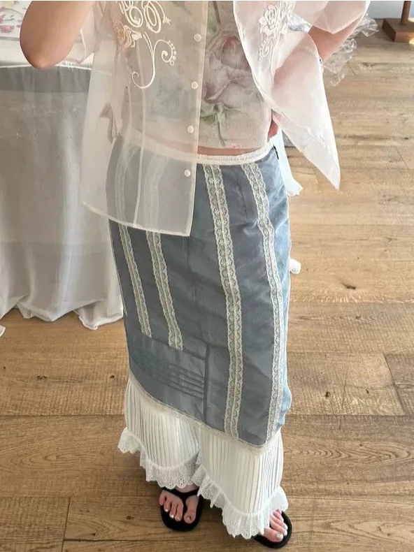 Summer 2026 New Style Dongdaemun Overdeflair Lace Patchwork A-Line Pleated Skirt High Waist Embroidered Loose Fit
Summer 2026 New Style Dongdaemun Overdeflair Lace Patchwork A-Line Pleated Skirt High Waist Embroidered Loose Fit