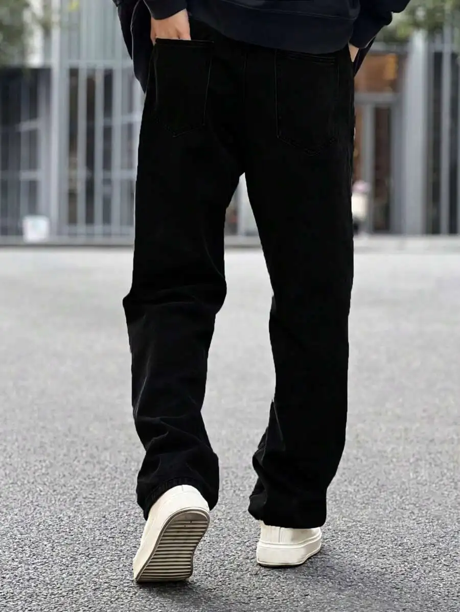 Loose Fit Mens Cotton Slant Pocket Straight Leg Jeans
Loose Fit Mens Cotton Slant Pocket Straight Leg Jeans