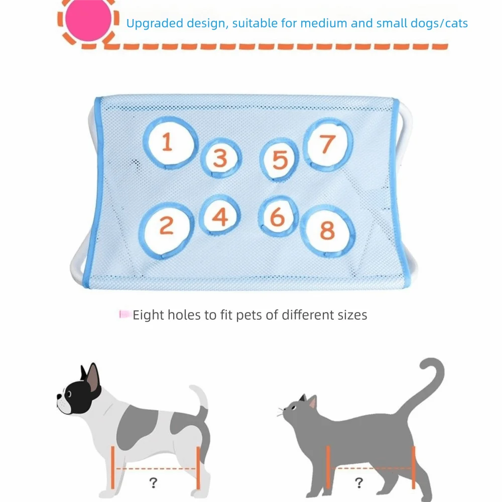 Anti-Scratch Pet Bathing Rack Anti-Bite Fast Dry Mesh Cat Washing Hammock 8 Hole Comfortable Small Dog Grooming Tool Puppy Cat
Anti-Scratch Pet Bathing Rack Anti-Bite Fast Dry Mesh Cat Washing Hammock 8 Hole Comfortable Small Dog Grooming Tool Puppy Cat