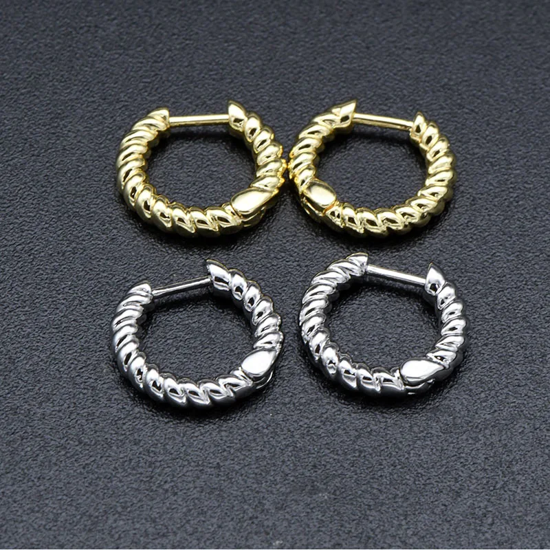 Unique Design Anti Rust Gold Rhodium Plated Twisted Round Hoop Earring for Women Girl
Unique Design Anti Rust Gold Rhodium Plated Twisted Round Hoop Earring for Women Girl