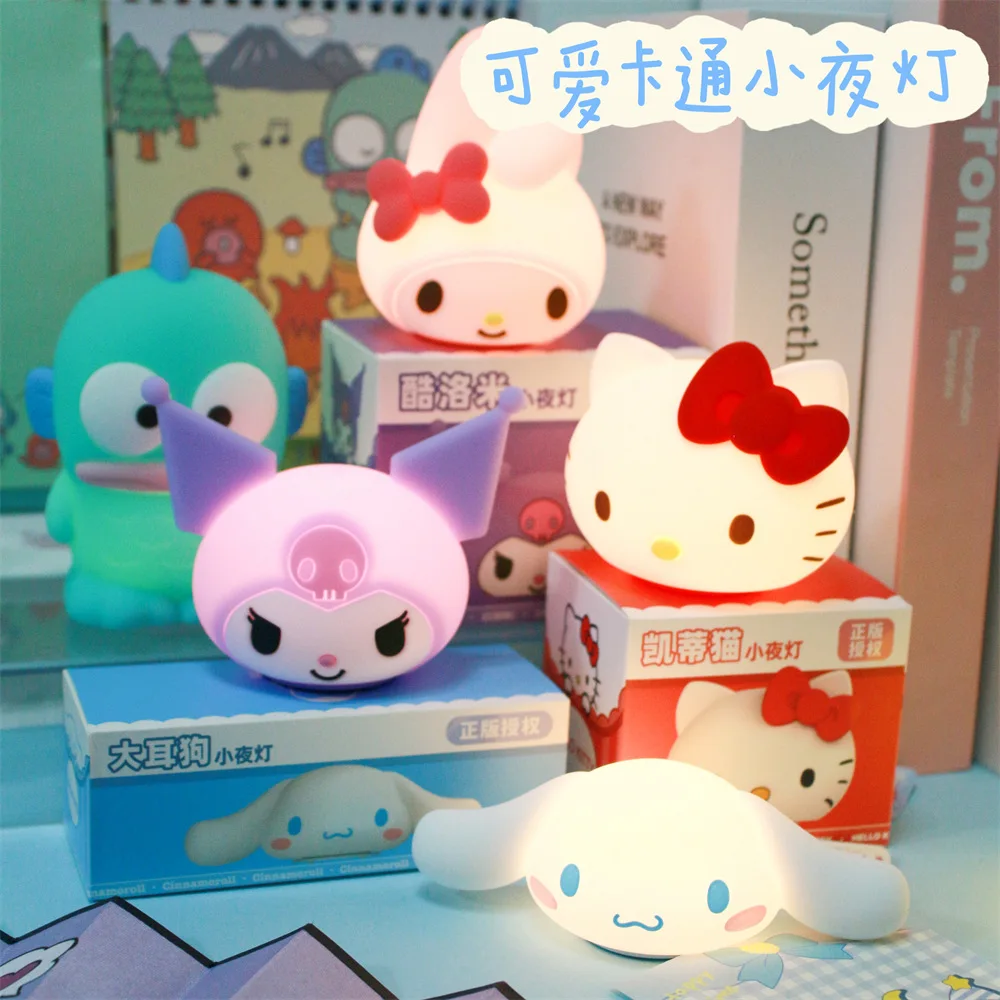 Sanrio, Hello Kitty Hangyodon, силиконовый мини-ночник, мультяшный Kuromi, креативный подарок для детей, прикроватные украшения
Sanrio, Hello Kitty Hangyodon, силиконовый мини-ночник, мультяшный Kuromi, креативный подарок для детей, прикроватные украшения