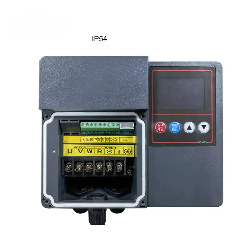 M836-0015S3 1.5kW 380V IP54 Three-Phase VFD Drive for AC Motor & Water Pump Speed Control
M836-0015S3 1.5kW 380V IP54 Three-Phase VFD Drive for AC Motor & Water Pump Speed Control