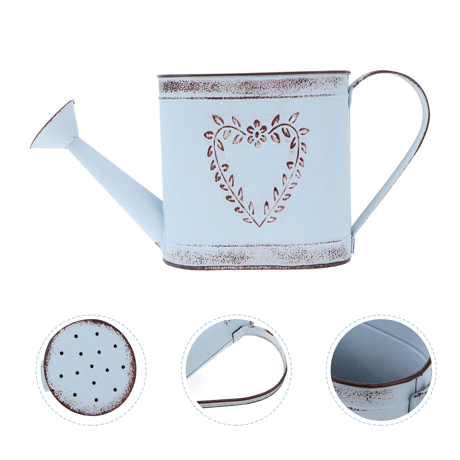 Flower Pot Large Size Square Leaves Pattern Vintage Watering Can Planter Rustic Tool Durable Iron Material
Flower Pot Large Size Square Leaves Pattern Vintage Watering Can Planter Rustic Tool Durable Iron Material