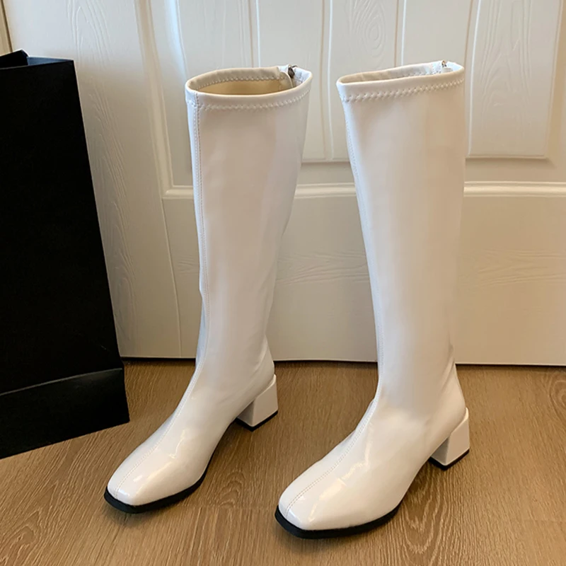 Women's Long Boots High Heels Fashion Dress Shoes Chunky Designer Knee High Boots 2025 New Pumps Winter Chelsea Botas Para Mujer
Women's Long Boots High Heels Fashion Dress Shoes Chunky Designer Knee High Boots 2025 New Pumps Winter Chelsea Botas Para Mujer