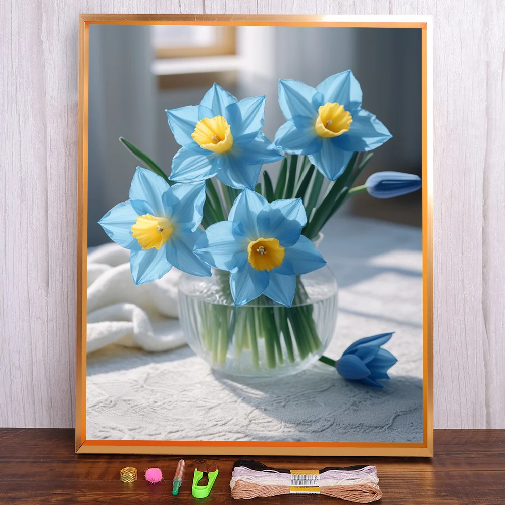 Flowers Narcissus Pre-Printed Cross-Stitch DIY Embroidery Set Handiwork Hobby Handmade Painting Wholesale Package Home Decor
Flowers Narcissus Pre-Printed Cross-Stitch DIY Embroidery Set Handiwork Hobby Handmade Painting Wholesale Package Home Decor