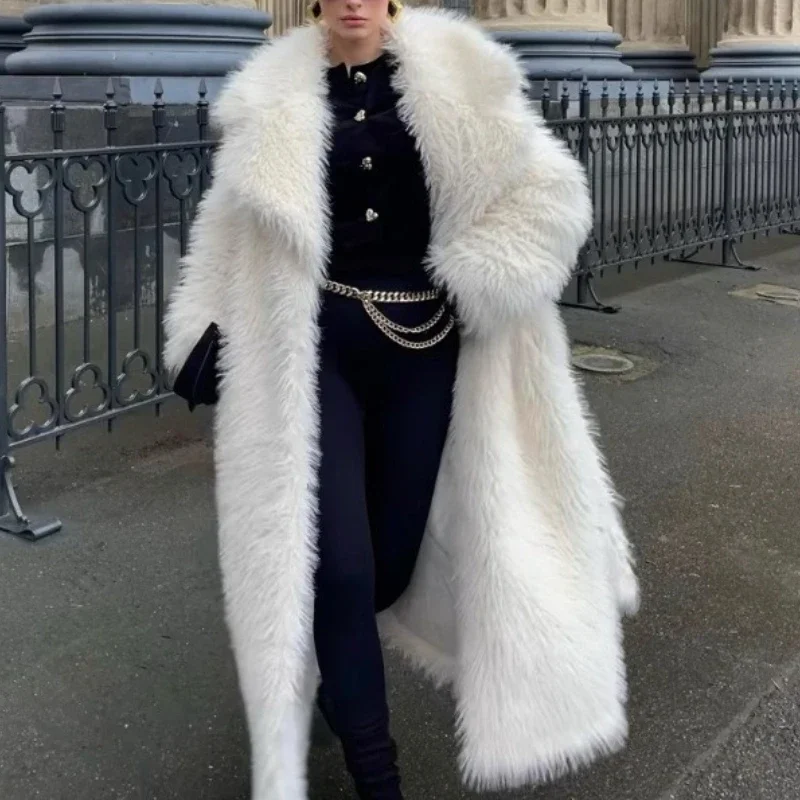 Пальто из искусственного меха, женские длинные куртки с отложным воротником и длинными рукавами, толстое теплое пальто Y2k, уличная элегантная верхняя одежда, осень-зима
Пальто из искусственного меха, женские длинные куртки с отложным воротником и длинными рукавами, толстое теплое пальто Y2k, уличная элегантная верхняя одежда, осень-зима
