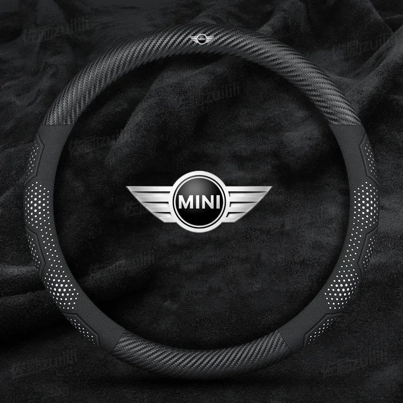 Car Carbon Fiber AntiSlip Steering Wheel Cover For BMW MINI JWC R54 R55 R56 R60 F54 F55 F56 F57 John Cooper S Clubman Countryman
Car Carbon Fiber AntiSlip Steering Wheel Cover For BMW MINI JWC R54 R55 R56 R60 F54 F55 F56 F57 John Cooper S Clubman Countryman