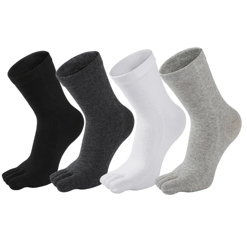 5Pairs/lot Men's Five-finger Socks High Quelity Men's Business Socks Cotton Casual Breathable Male Long Sock Black White
5Pairs/lot Men's Five-finger Socks High Quelity Men's Business Socks Cotton Casual Breathable Male Long Sock Black White