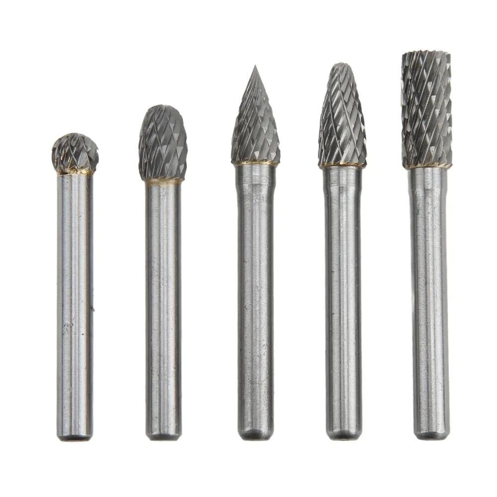 5PCS Alloy Steel Rotary Burr Set Double Cut Wear-Proof Carbide Cutting Burrs Universal 6x8mm Die Grinder Bits Auto Repair Shops
5PCS Alloy Steel Rotary Burr Set Double Cut Wear-Proof Carbide Cutting Burrs Universal 6x8mm Die Grinder Bits Auto Repair Shops