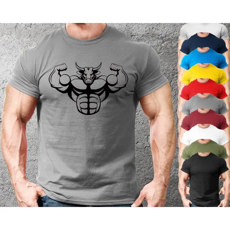 Футболка для бодибилдинга Bull Gym, мужская одежда для спортзала, жилет для тренировок, топ
Футболка для бодибилдинга Bull Gym, мужская одежда для спортзала, жилет для тренировок, топ