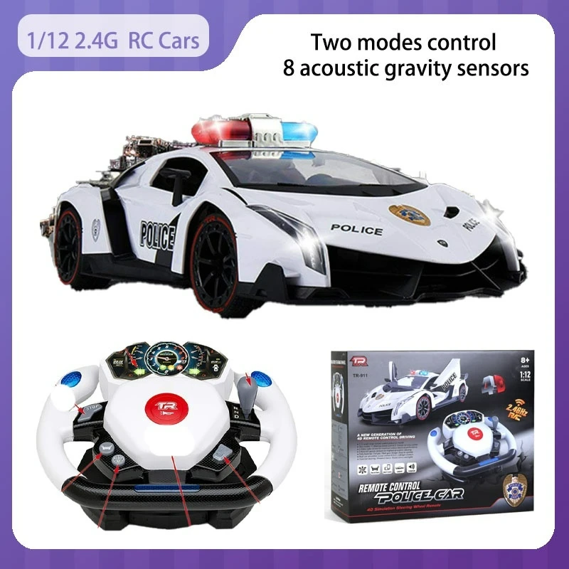 1/12 2.4G Full Scale RC Car 10CH wireless remote control drift Two modes of control 8 acoustic gravity sensors kid's toy gifts
1/12 2.4G Full Scale RC Car 10CH wireless remote control drift Two modes of control 8 acoustic gravity sensors kid's toy gifts