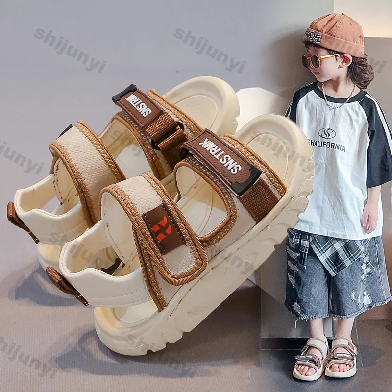 Boys Peep-toe Sandals Summer New Trendy Non Slip Children's Sneakers Comfortable Soft Sole Breathable Kids Outdoor Beach Shoes
Boys Peep-toe Sandals Summer New Trendy Non Slip Children's Sneakers Comfortable Soft Sole Breathable Kids Outdoor Beach Shoes