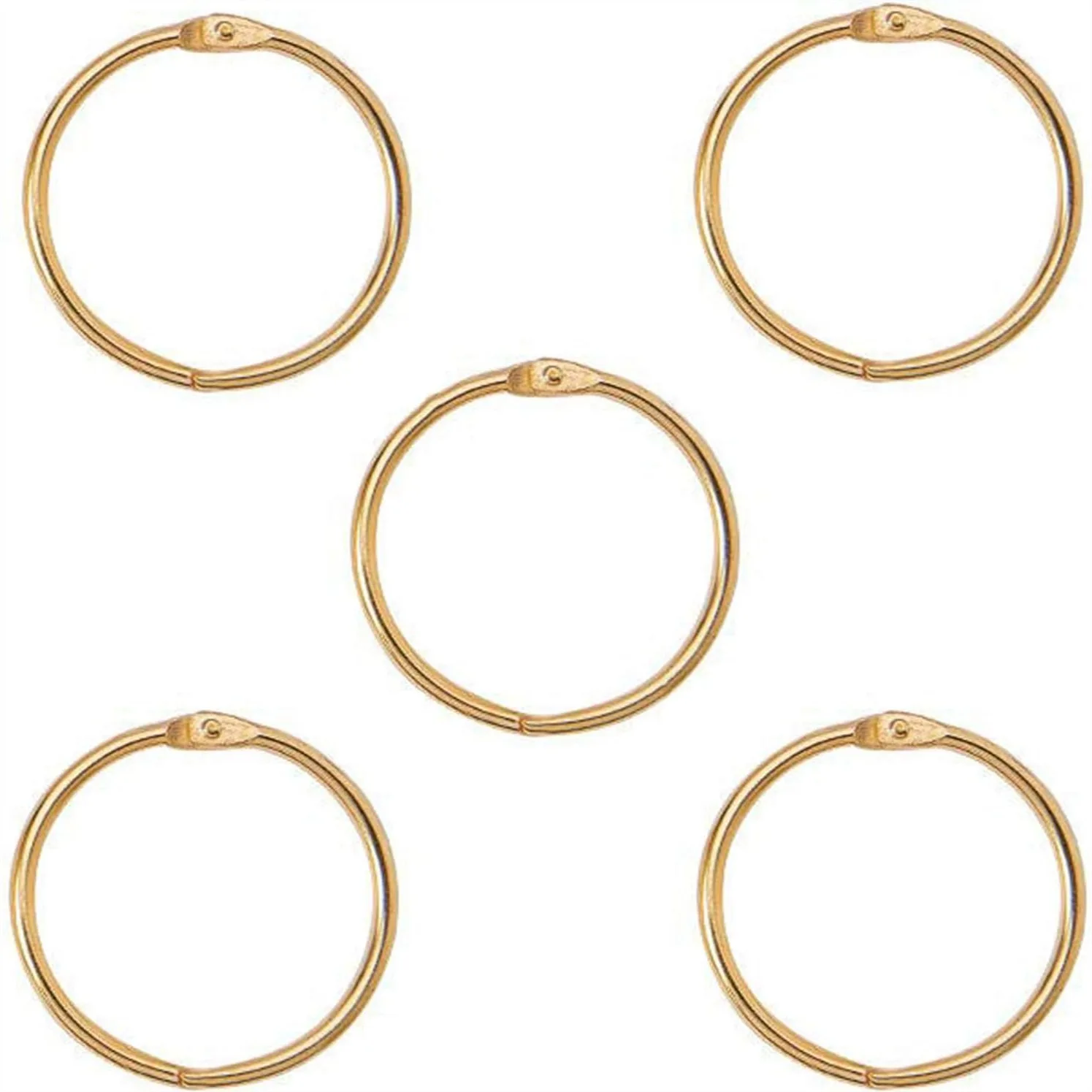 2 Inch Loose Leaf Binder Rings 5 Pack for Paper Organization, Keychain Key Rings, Metal Book Rings for School Home Office
2 Inch Loose Leaf Binder Rings 5 Pack for Paper Organization, Keychain Key Rings, Metal Book Rings for School Home Office