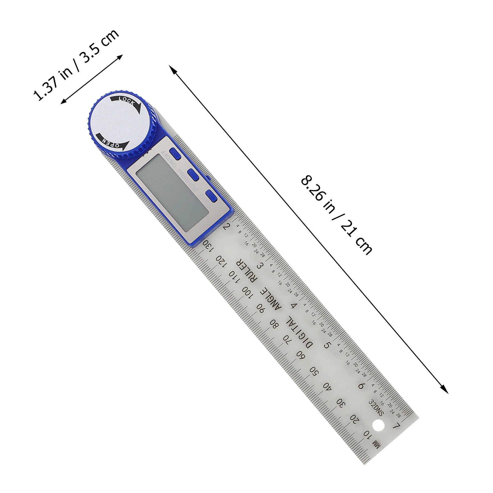 Digital Angle Ruler Plastic Caliper Professional Measurement Tool Vernier Protractor Gauge Angle Measurement Double
Digital Angle Ruler Plastic Caliper Professional Measurement Tool Vernier Protractor Gauge Angle Measurement Double