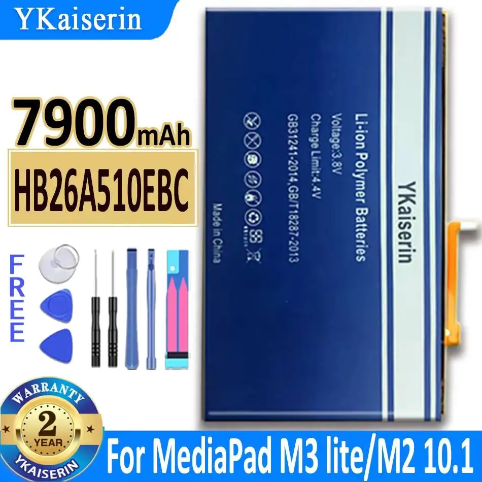 HB26A510EBC Tablet Battery Reliable Power Safe For Huawei Mediapad M3 Lite 10 M3lite M2 10.1 Flat Cell M2-A01W M2-A01L 7900mAh
HB26A510EBC Tablet Battery Reliable Power Safe For Huawei Mediapad M3 Lite 10 M3lite M2 10.1 Flat Cell M2-A01W M2-A01L 7900mAh