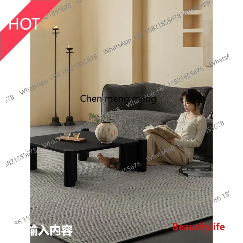 Журнальный столик M45, современный простой, чистый, черный, из цельного дерева для гостиной, минималистичный квадратный диван, приставной столик
Журнальный столик M45, современный простой, чистый, черный, из цельного дерева для гостиной, минималистичный квадратный диван, приставной столик