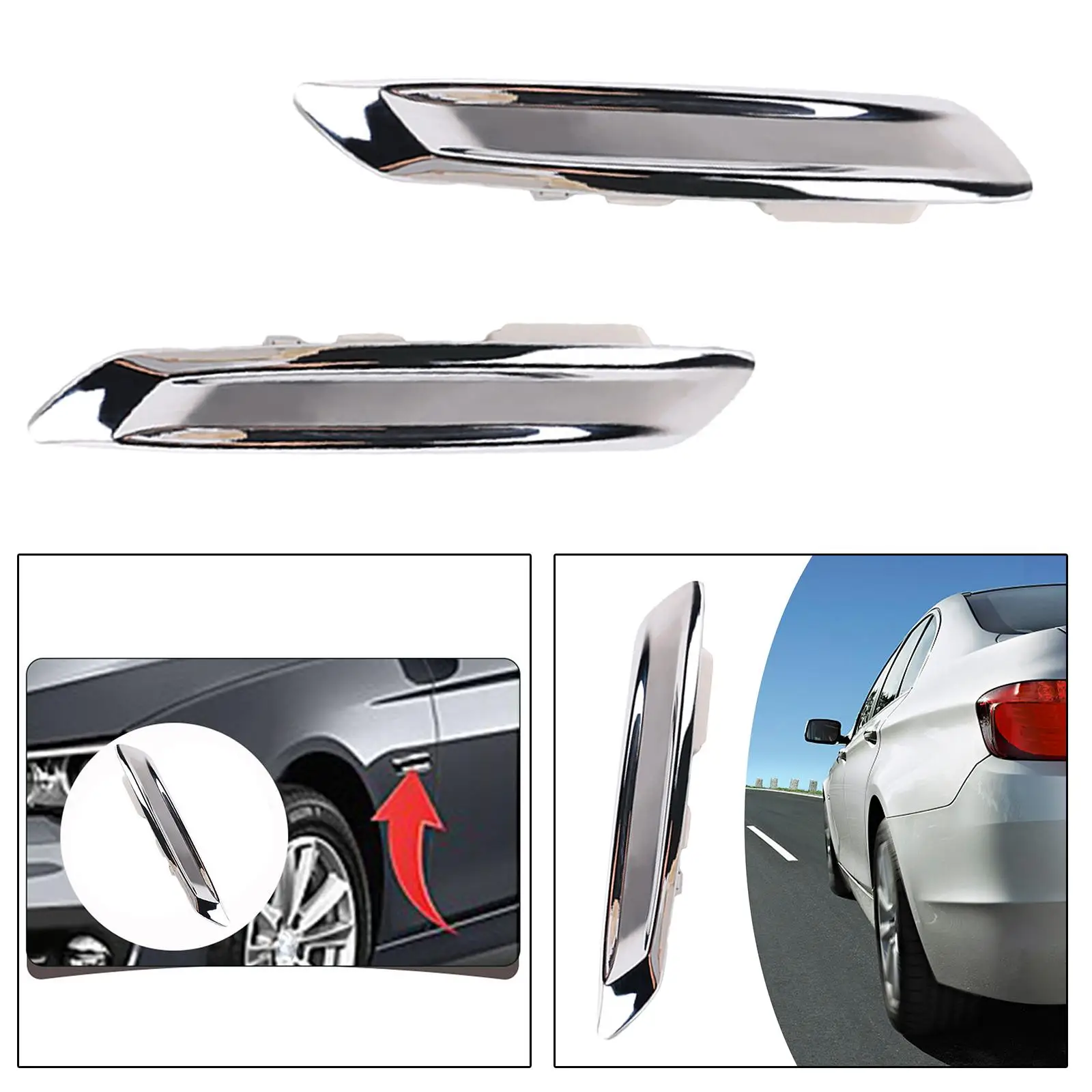 Front Fender Trim Molding Chrome Color Replacement Auto Accessories for BMW F10 F11 528iX 550i 550iX High Performance
Front Fender Trim Molding Chrome Color Replacement Auto Accessories for BMW F10 F11 528iX 550i 550iX High Performance