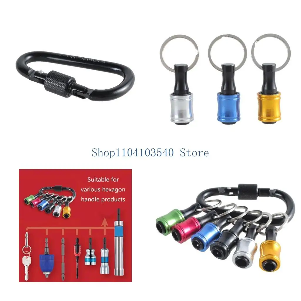 02DC 6Pcs Bit Holder Keychains Screwdriver Bit Holder Gift for Men 1/4'' Shank Drill Bit Holder Tool Screw Adapter
02DC 6Pcs Bit Holder Keychains Screwdriver Bit Holder Gift for Men 1/4'' Shank Drill Bit Holder Tool Screw Adapter
